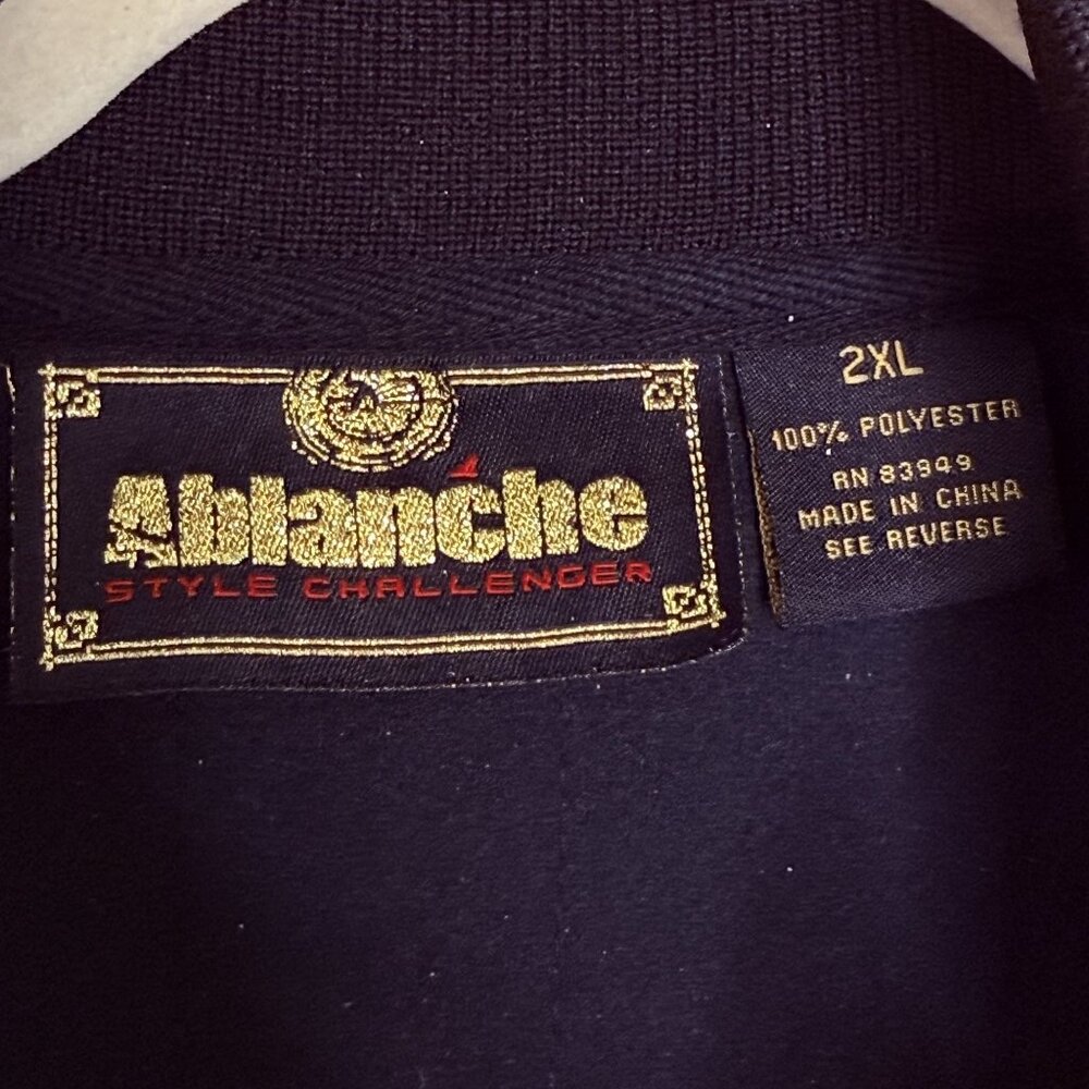Ablanche Black & Silver Paisley Bomber Jacket, 2XL - Picture 6 of 8